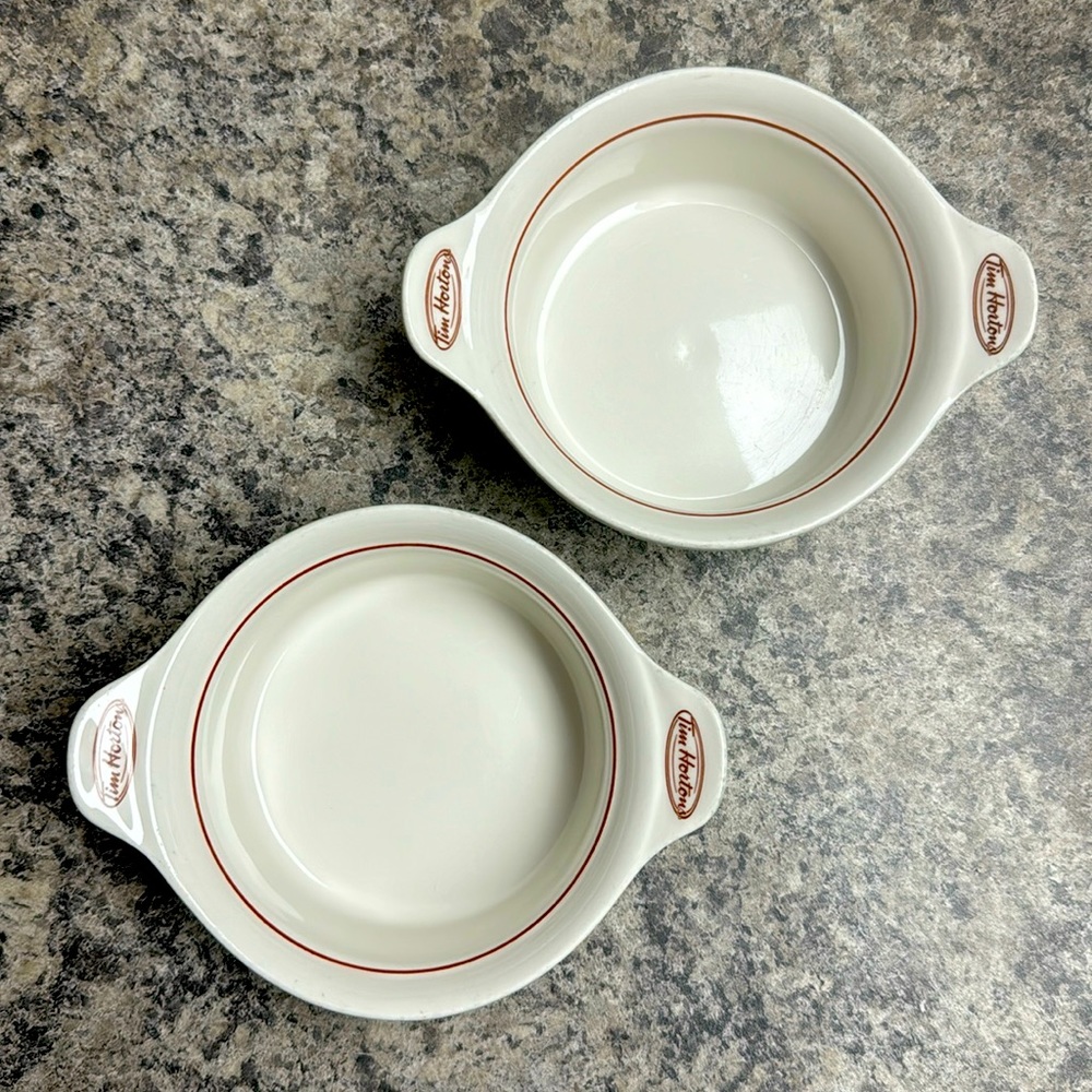 Lot of 2 Tim Hortons Soup Bowls
